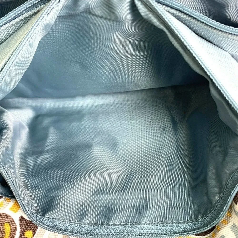 THIRTY-ONE BLUE COLORFUL PAISLEY COTTON FLAP X-BODY SHOULDER BAG HANDBAG PURSE